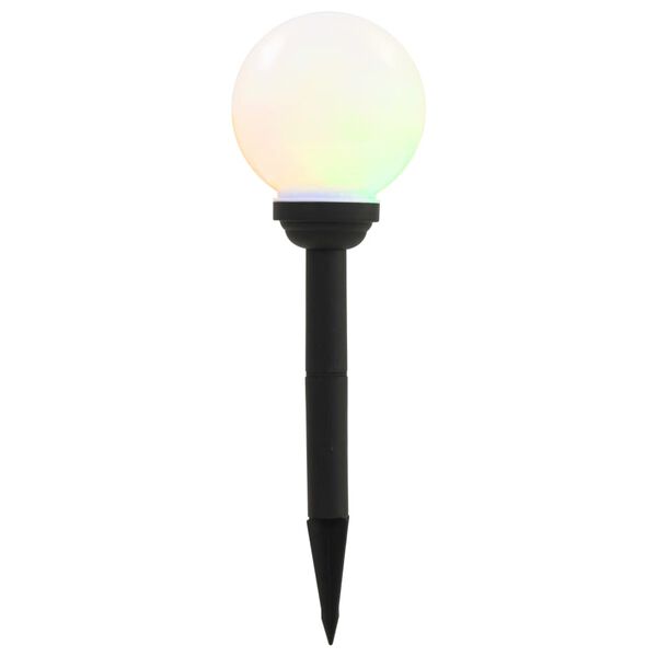 vidaXL Lampy solarne do ogrodu, 8 szt., LED, kuliste, 15 cm, RGB