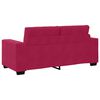 vidaXL Sofa dwuosobowa, wino czerwone, 180x77x82 cm, aksamit