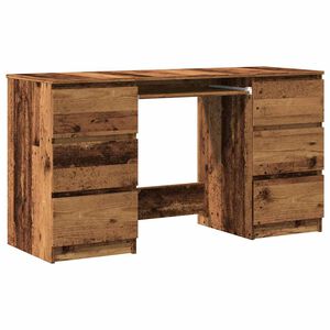 vidaXL Biurko, stare drewno, 140x50x77 cm, materiał drewnopochodny