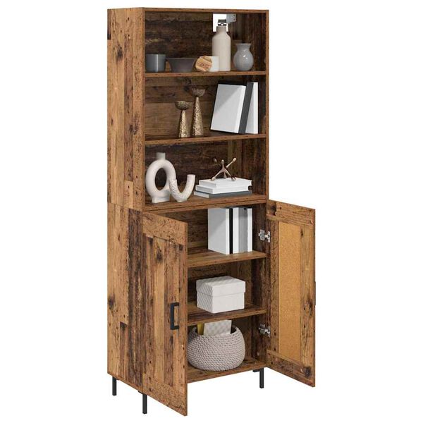 vidaXL Highboard Stare drewno 69,5 x 34 x 180 cm