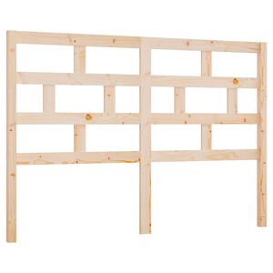 vidaXL Wezgłowie ł&oacute;żka, 126x4x100 cm, lite drewno sosnowe