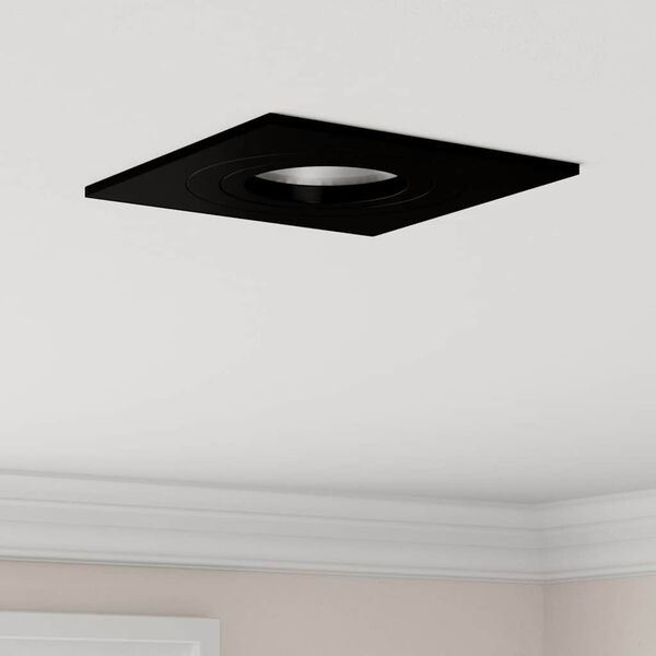 vidaXL Reflektor 12 pcs Czarny 9 x 9 x 2 cm Aluminium