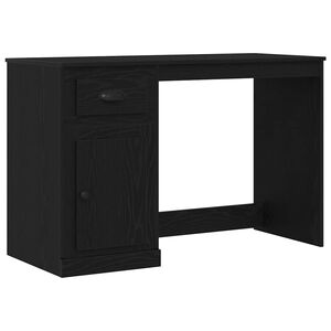 vidaXL Biurko Czarny Dąb 50 x 115 x 75 cm Drewno inżynieryjne