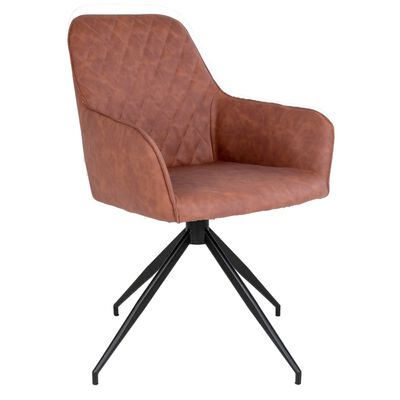 House Nordic Obrotowe krzesło stołowe Ava, brązowe