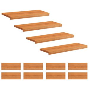 vidaXL Nakładki na schody 12 szt. 80 x 30 x 2 cm Jasny Brąz