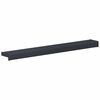 vidaXL Parapet okienny Antracytowy z rysunkiem drewna PVC