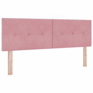vidaXL Zagł&oacute;wek R&oacute;żowy 144 cm Aksamit