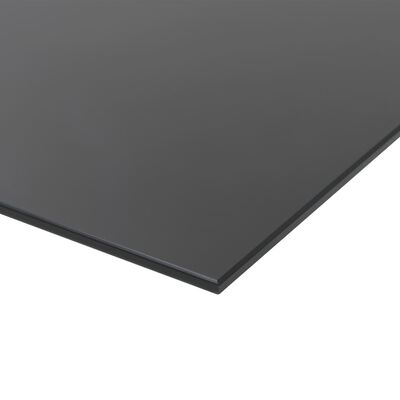 vidaXL Ścienna tablica magnetyczna, szklana, czarna, 60 x 40 cm