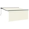 vidaXL Markiza wysuwana Kremowy 300 x 250 cm Poliester i aluminium