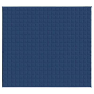vidaXL Koc obciążeniowy, niebieski, 220x235 cm, 11 kg, tkanina