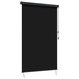 vidaXL Roleta Czarny 140 x 250 cm Materiał i Aluminium