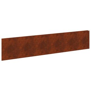 vidaXL Krawężnik do trawnika 10 szt. 100 x 22 cm Stal Rdzawy