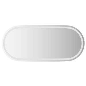 vidaXL Lustro łazienkowe LED przezroczysty 100 x 45 cm szkło hartowane