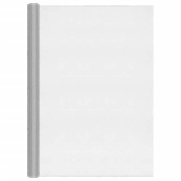 vidaXL Siatka aluminiowa, 100 x 2000 cm, srebrna