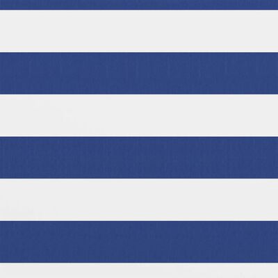 vidaXL Parawan balkonowy, biało-niebieski, 90x500 cm, tkanina Oxford
