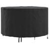vidaXL Pokrowiec na meble 102 x 102 x 71 cm Tkanina Oxford 420D Czarny