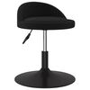 vidaXL Obrotowe krzesła stołowe, 2 szt., czarne, aksamitne