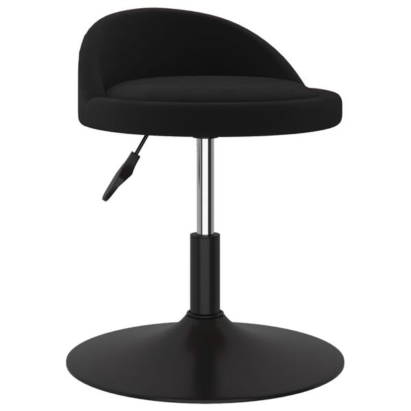 vidaXL Obrotowe krzesła stołowe, 2 szt., czarne, aksamitne