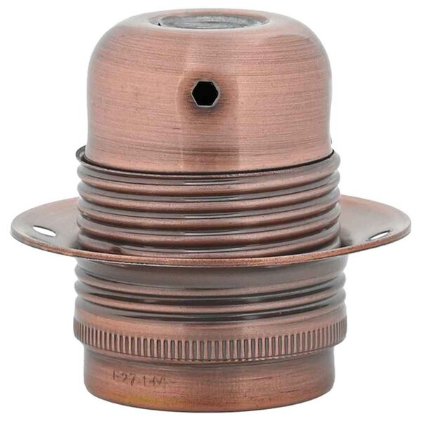 vidaXL Oprawki do żar&oacute;wek 2 szt. Czerwony brąz E27