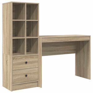 vidaXL Biurko Dąb Sonoma 145,5 x 40 x 127 cm 2 szt.