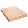 vidaXL Blat do łazienki, jasnobrązowy, 40x50x(2-6) cm, lite drewno