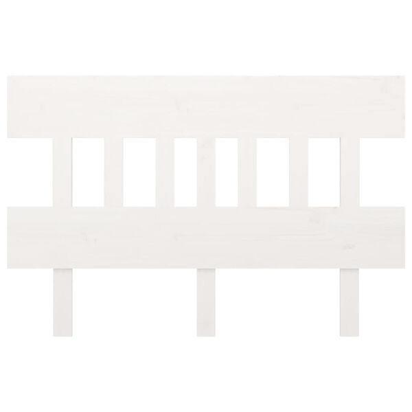vidaXL Wezgłowie łóżka, białe, 183,5x3x81 cm, lite drewno sosnowe