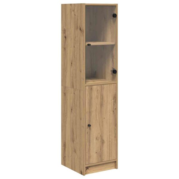 vidaXL Highboard Dąb rzemieślniczy 35 x 37 x 142 cm