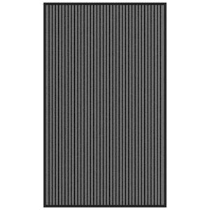 vidaXL Wycieraczka Paski Czarno-Szare 90x150 cm