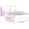vidaXL Ramka ł&oacute;żka Szary Sonoma 160 x 200 cm Lite drewno sosnowe