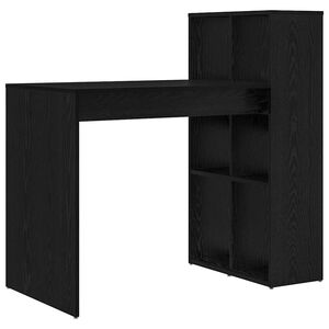 vidaXL Biurko Czarny Dąb Drewno inżynieryjne 108 x 55 x 103.5 cm