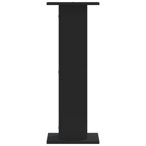 vidaXL Podstawki pod głośniki, 2 szt., czarne, 30x30x80 cm
