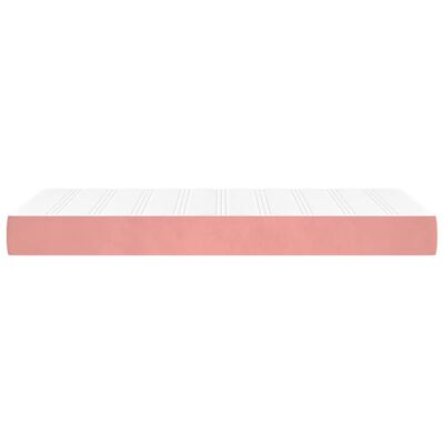 vidaXL Materac kieszeniowy, różowy, 120x190x20 cm, tkanina