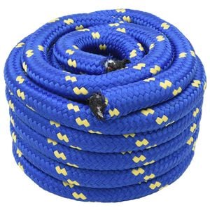 vidaXL Lina do łodzi 4 mm 10 m niebieski