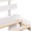 vidaXL Ramka ł&oacute;żka Z zagł&oacute;wkiem Biały 100 x 200 cm Lite drewno sosnowe
