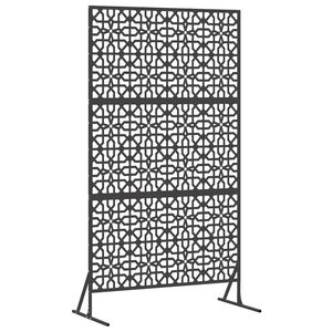 vidaXL Ekran prywatności 100 x 50 x 180 cm Stal Czarny