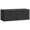 vidaXL Szafka RTV montowana na ścianie Czarny 78,5 x 31 x 30 cm