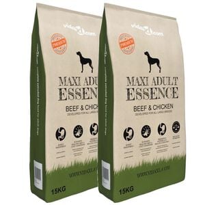 vidaXL Sucha karma dla ps&oacute;w Maxi Adult Essence Beef&Chicken, 2 x 30 kg
