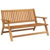 vidaXL Ławka Relaksacyjna brązowy 122 x 78 x 73 cm Lite Drewno Akacji