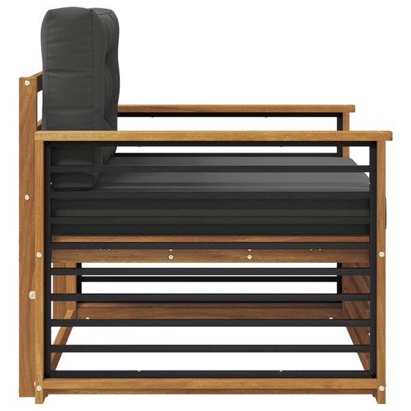 vidaXL Zestaw sof na zewnątrz Lite drewno akacjowe i poliester