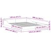 vidaXL Ramka łóżka Biały 120 x 200 cm Lite drewno sosnowe