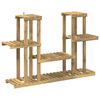 vidaXL Stojak na rośliny Biały 123 x 25 x 78,5 cm Lite Drewno Akacji