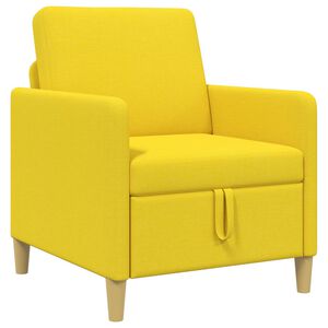 vidaXL Sofa z miejscem do przechowywania Jasnoż&oacute;łty 72 x 78 x 87 cm