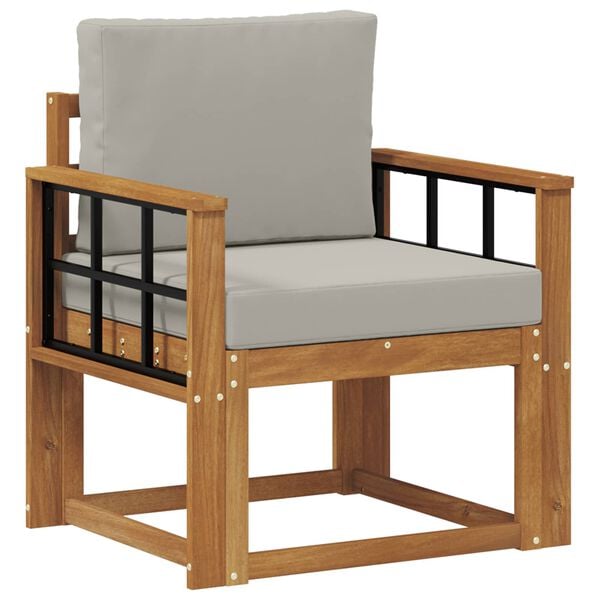 vidaXL Sofa na zewnątrz Lite drewno akacjowe i poliester