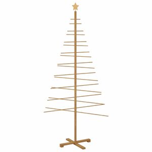 vidaXL Drewniana choinka brązowy 210 cm Bambus