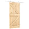 vidaXL Drzwi przesuwne 90 x 210 cm Lite drewno sosnowe
