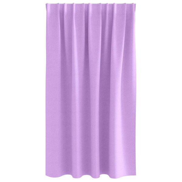 vidaXL Firany blackout z k&oacute;łkami 2 pcs Fioletowy 140 x 140 cm