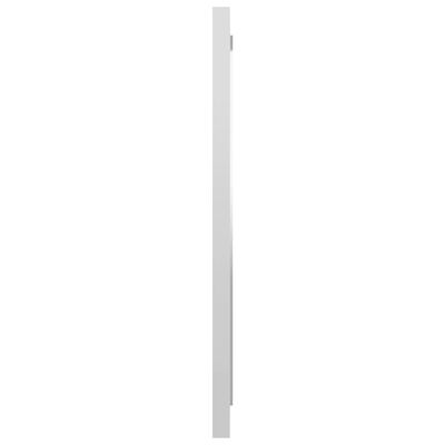 vidaXL Lustro łazienkowe, wysoki połysk, białe, 40x1,5x37 cm, płyta
