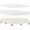 vidaXL Ł&oacute;żko sprężynowe Kremowy i Biały 203 x 144 x 128 cm