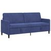 vidaXL Sofa z miejscem do przechowywania Niebieski policyjny