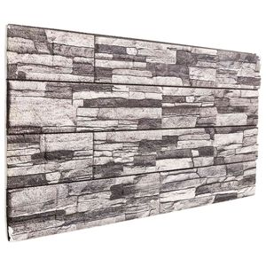 vidaXL Panele ścienne 10 szt. 100 x 50 cm Ciemnoszary i jasnoszary